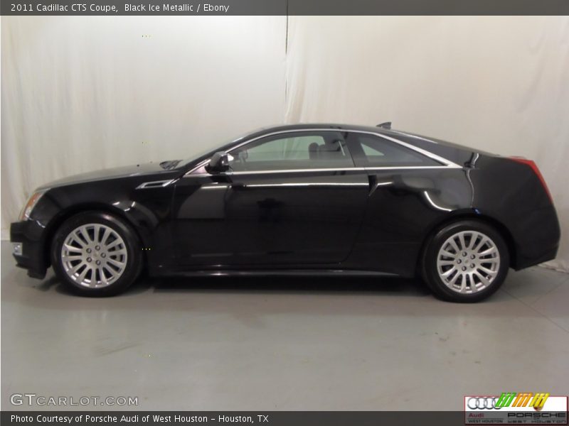 Black Ice Metallic / Ebony 2011 Cadillac CTS Coupe