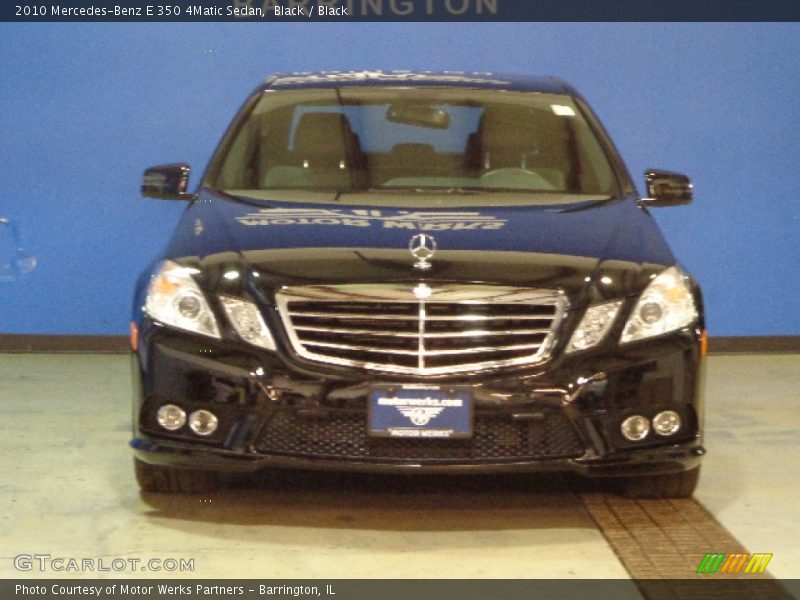 Black / Black 2010 Mercedes-Benz E 350 4Matic Sedan