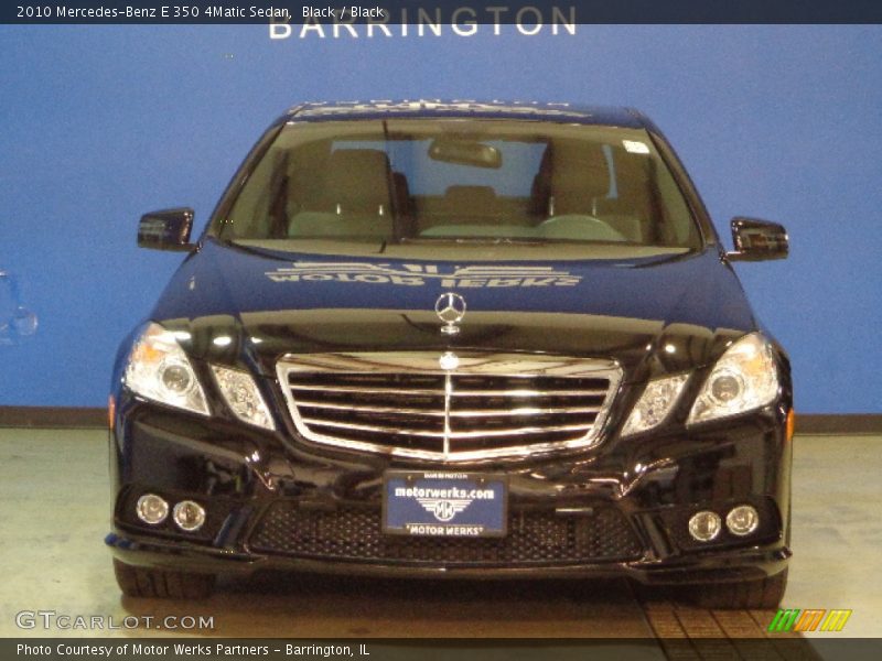 Black / Black 2010 Mercedes-Benz E 350 4Matic Sedan
