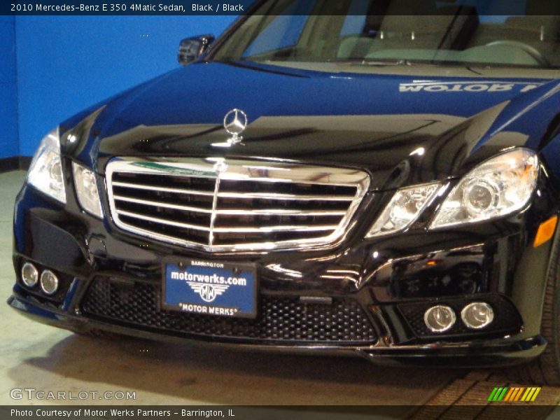 Black / Black 2010 Mercedes-Benz E 350 4Matic Sedan