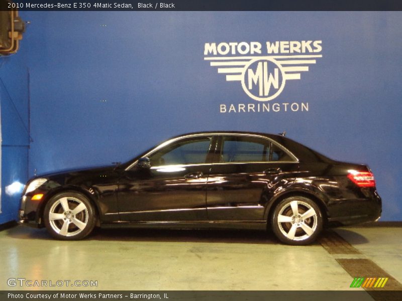 Black / Black 2010 Mercedes-Benz E 350 4Matic Sedan