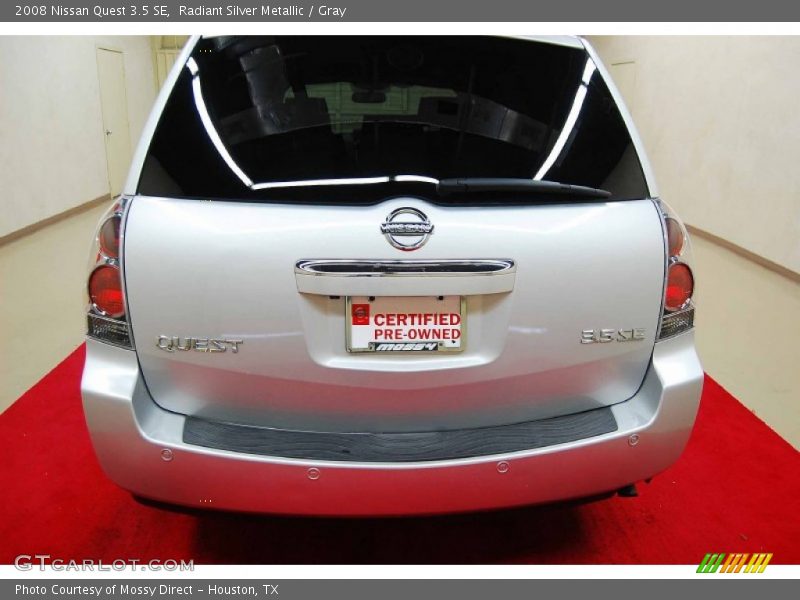 Radiant Silver Metallic / Gray 2008 Nissan Quest 3.5 SE