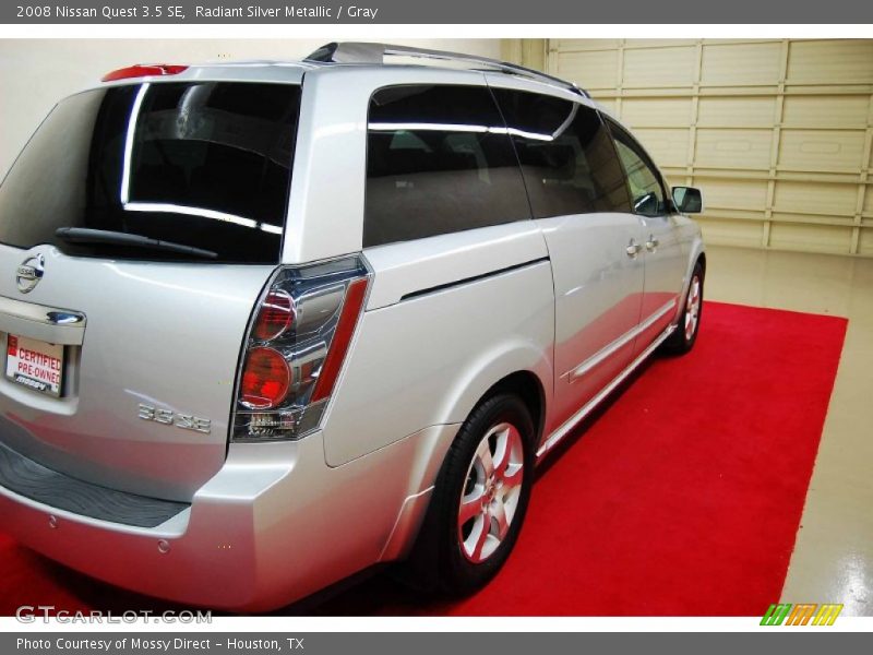 Radiant Silver Metallic / Gray 2008 Nissan Quest 3.5 SE
