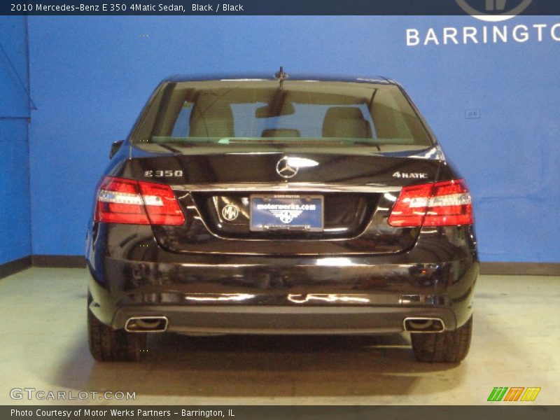 Black / Black 2010 Mercedes-Benz E 350 4Matic Sedan
