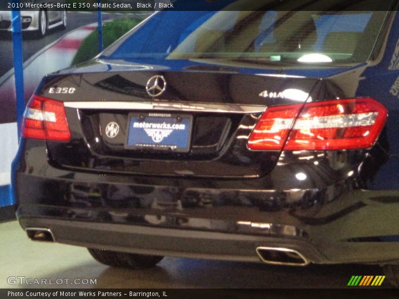 Black / Black 2010 Mercedes-Benz E 350 4Matic Sedan