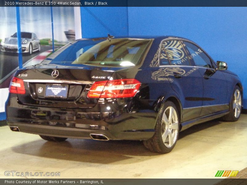 Black / Black 2010 Mercedes-Benz E 350 4Matic Sedan