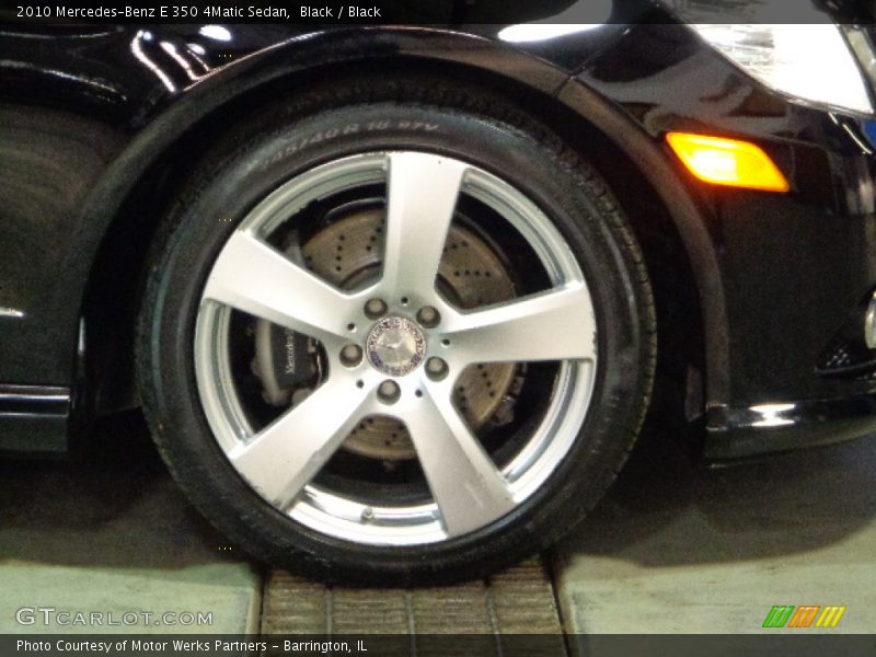 Black / Black 2010 Mercedes-Benz E 350 4Matic Sedan