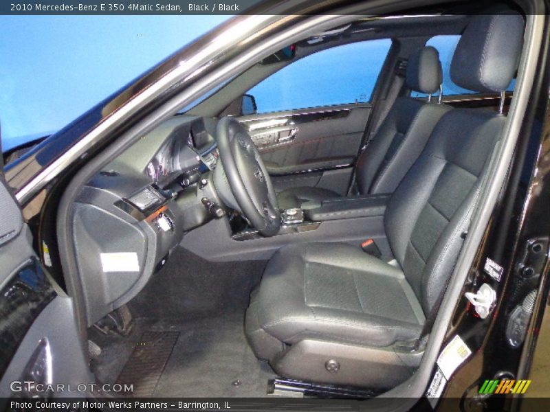 Black / Black 2010 Mercedes-Benz E 350 4Matic Sedan