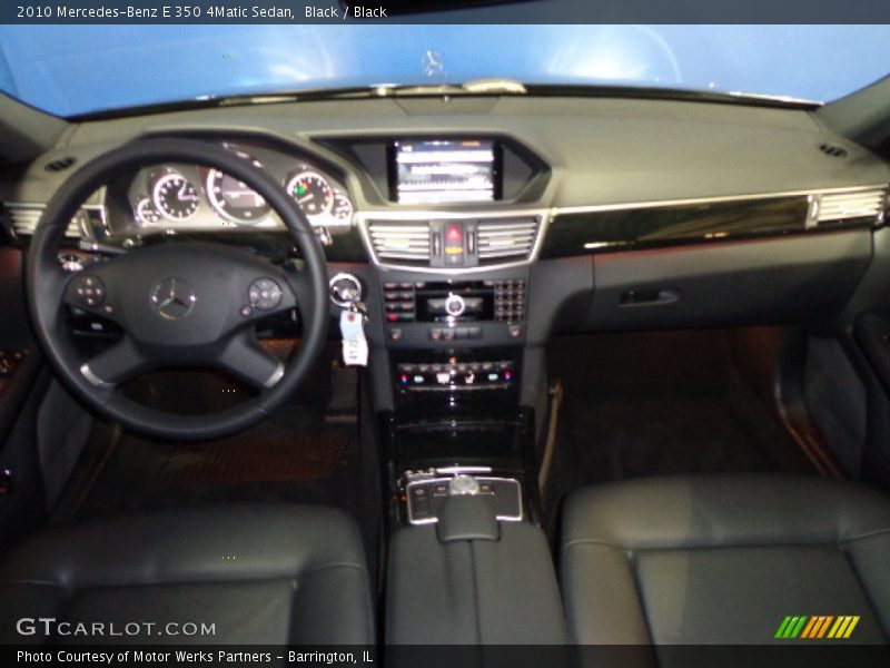 Black / Black 2010 Mercedes-Benz E 350 4Matic Sedan