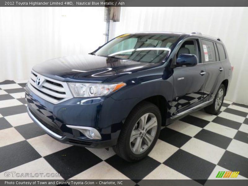 Nautical Blue Metallic / Ash 2012 Toyota Highlander Limited 4WD