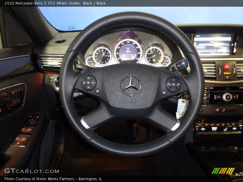 Black / Black 2010 Mercedes-Benz E 350 4Matic Sedan