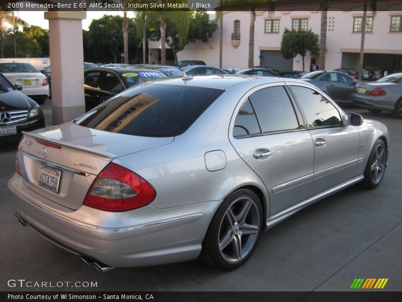 Iridium Silver Metallic / Black 2008 Mercedes-Benz E 63 AMG Sedan