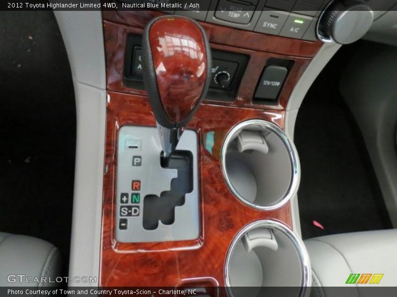 Nautical Blue Metallic / Ash 2012 Toyota Highlander Limited 4WD