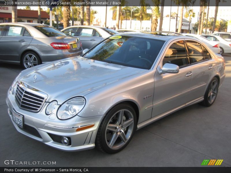 Iridium Silver Metallic / Black 2008 Mercedes-Benz E 63 AMG Sedan
