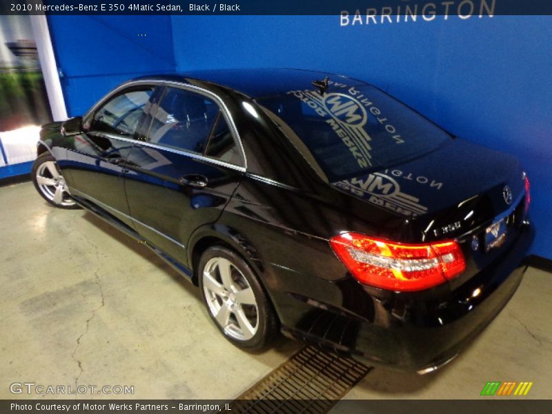 Black / Black 2010 Mercedes-Benz E 350 4Matic Sedan