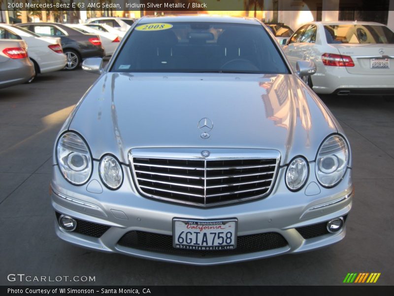 Iridium Silver Metallic / Black 2008 Mercedes-Benz E 63 AMG Sedan