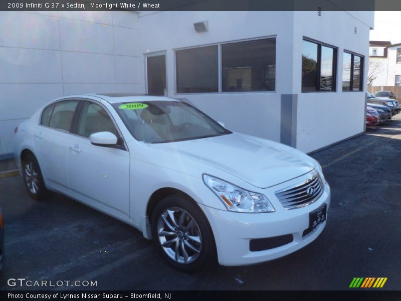 Moonlight White / Wheat 2009 Infiniti G 37 x Sedan