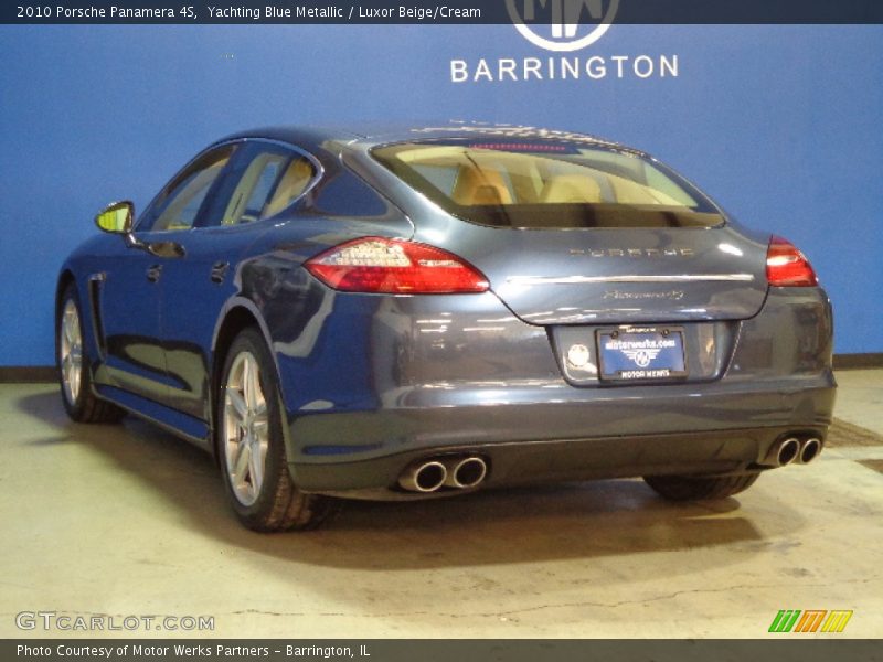 Yachting Blue Metallic / Luxor Beige/Cream 2010 Porsche Panamera 4S