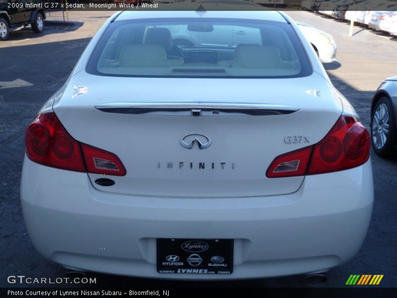 Moonlight White / Wheat 2009 Infiniti G 37 x Sedan