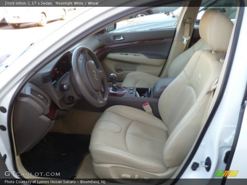 Moonlight White / Wheat 2009 Infiniti G 37 x Sedan