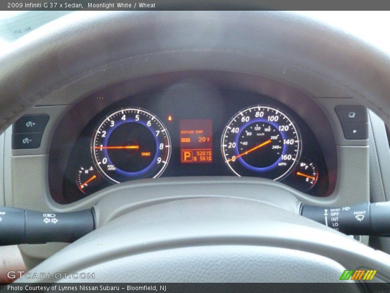 Moonlight White / Wheat 2009 Infiniti G 37 x Sedan