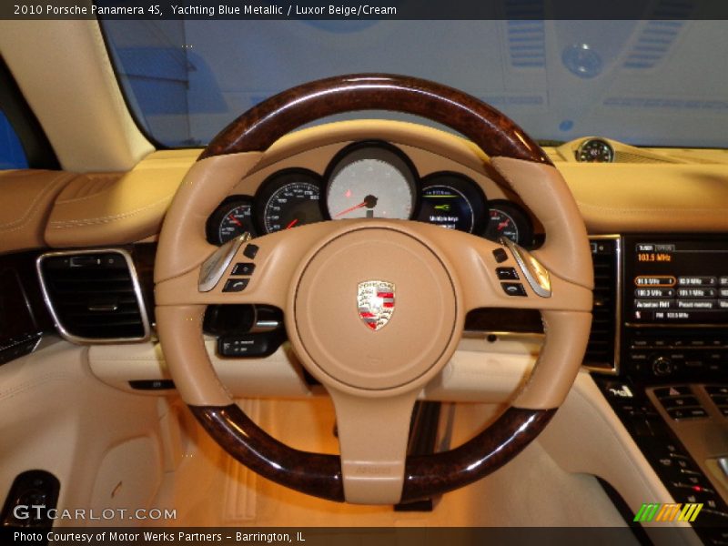 Yachting Blue Metallic / Luxor Beige/Cream 2010 Porsche Panamera 4S