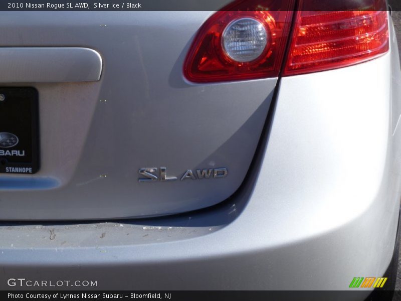 Silver Ice / Black 2010 Nissan Rogue SL AWD