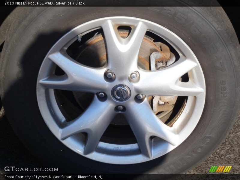 Silver Ice / Black 2010 Nissan Rogue SL AWD