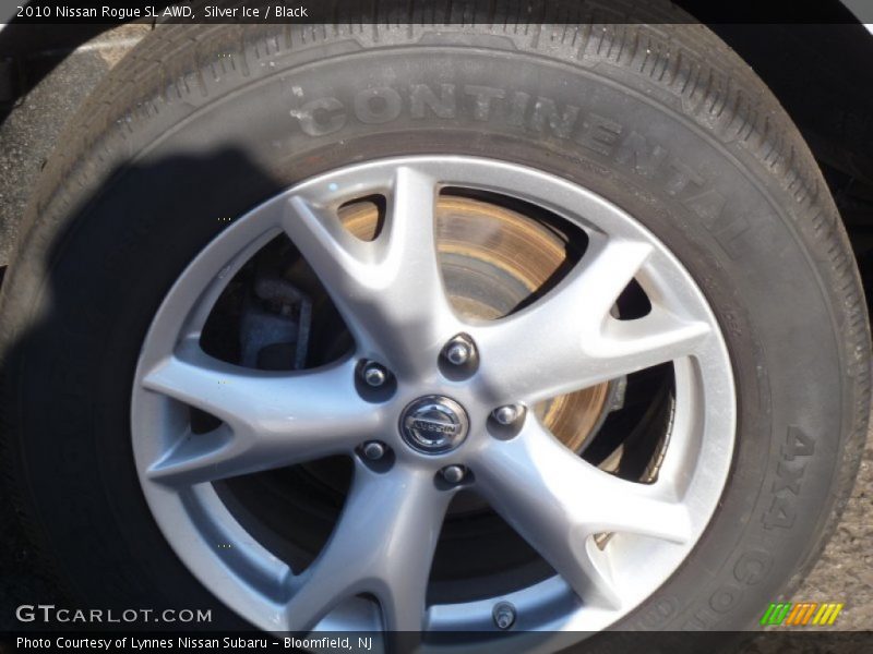 Silver Ice / Black 2010 Nissan Rogue SL AWD