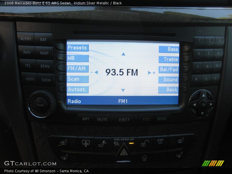 Iridium Silver Metallic / Black 2008 Mercedes-Benz E 63 AMG Sedan