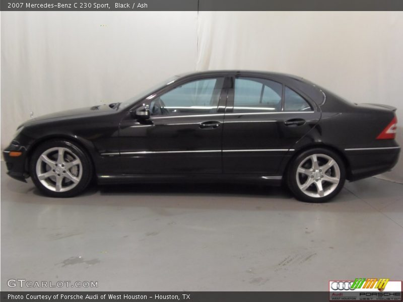 Black / Ash 2007 Mercedes-Benz C 230 Sport