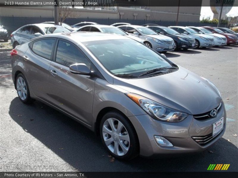 Desert Bronze / Beige 2013 Hyundai Elantra Limited