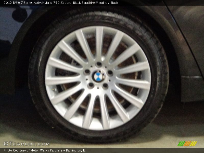 Black Sapphire Metallic / Black 2012 BMW 7 Series ActiveHybrid 750i Sedan