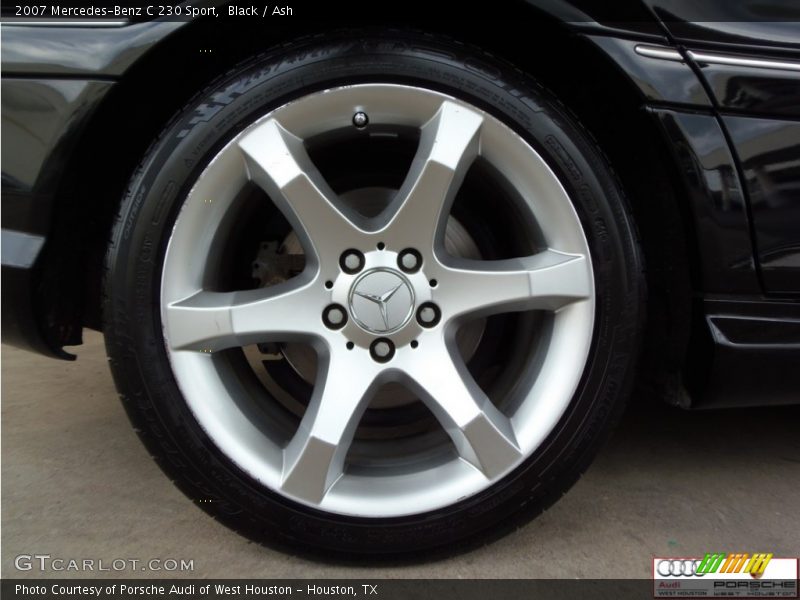 Black / Ash 2007 Mercedes-Benz C 230 Sport