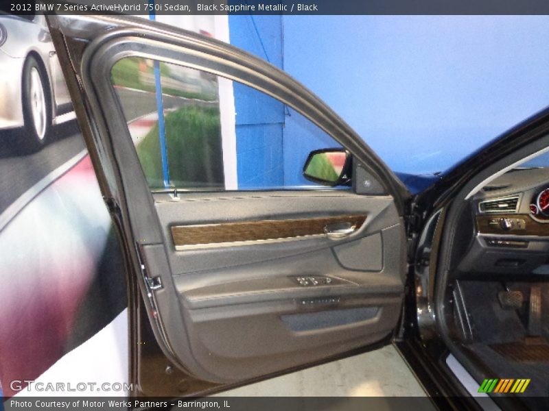 Black Sapphire Metallic / Black 2012 BMW 7 Series ActiveHybrid 750i Sedan