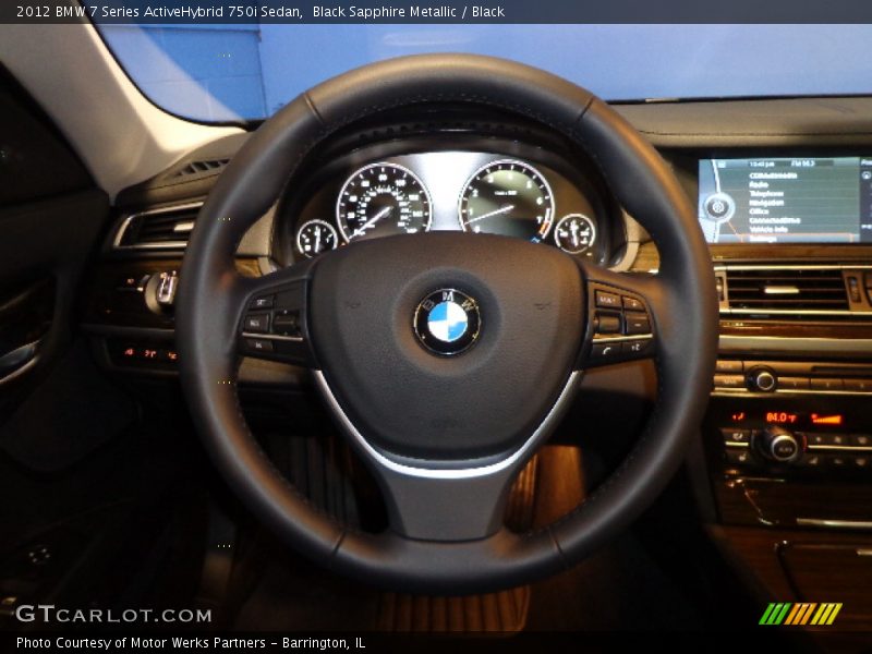  2012 7 Series ActiveHybrid 750i Sedan Steering Wheel