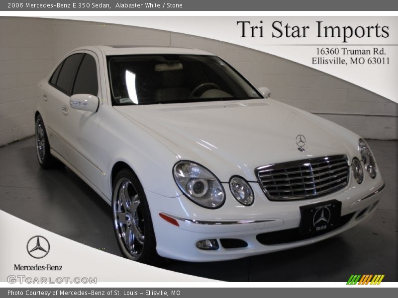 Alabaster White / Stone 2006 Mercedes-Benz E 350 Sedan