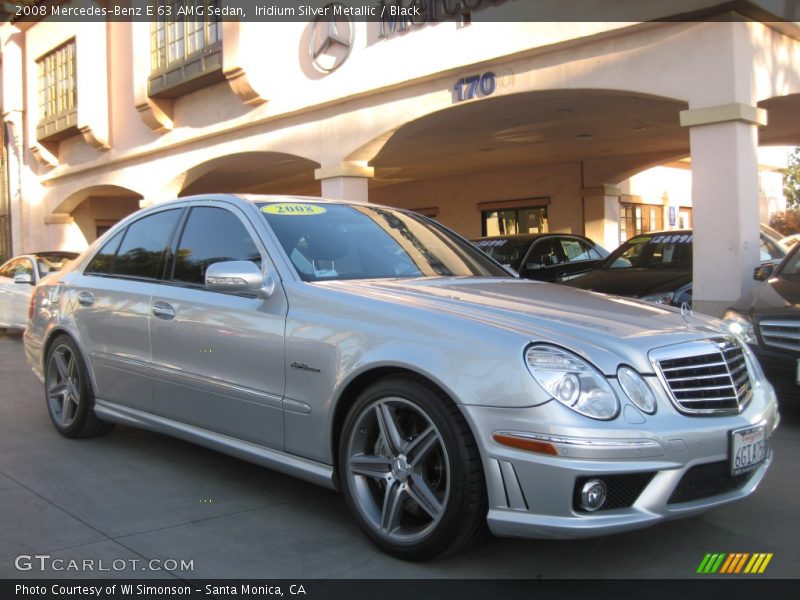 Iridium Silver Metallic / Black 2008 Mercedes-Benz E 63 AMG Sedan