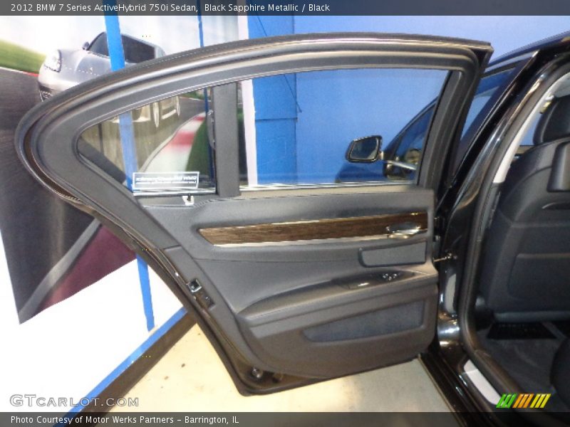 Black Sapphire Metallic / Black 2012 BMW 7 Series ActiveHybrid 750i Sedan