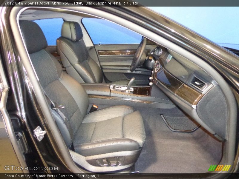  2012 7 Series ActiveHybrid 750i Sedan Black Interior