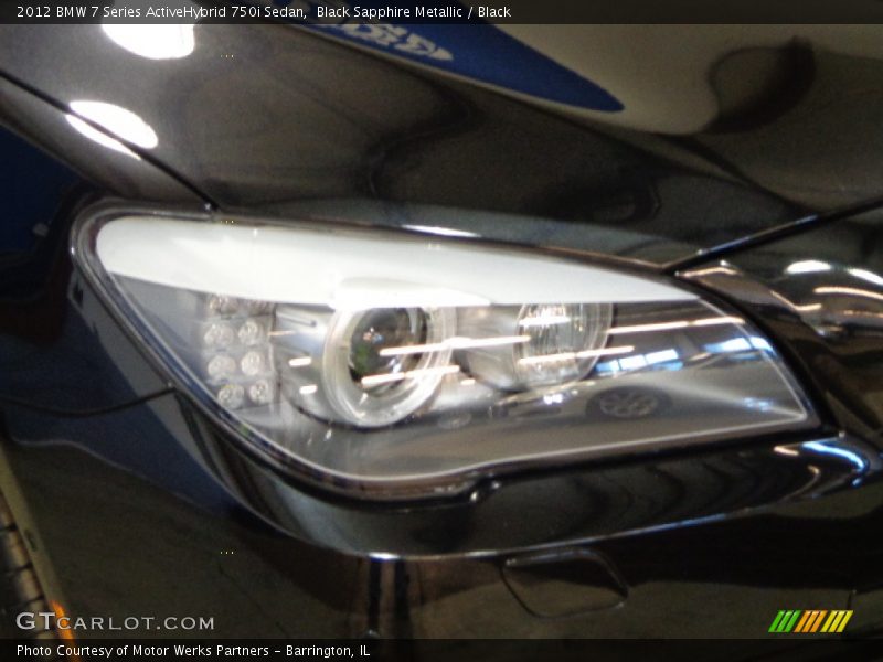 Black Sapphire Metallic / Black 2012 BMW 7 Series ActiveHybrid 750i Sedan