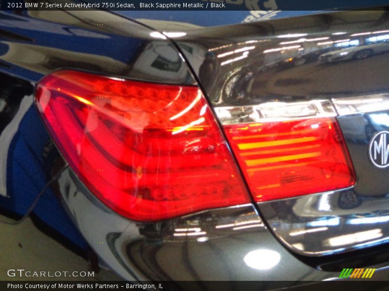 Black Sapphire Metallic / Black 2012 BMW 7 Series ActiveHybrid 750i Sedan