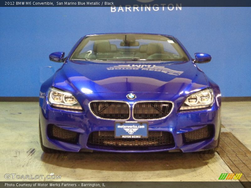 San Marino Blue Metallic / Black 2012 BMW M6 Convertible