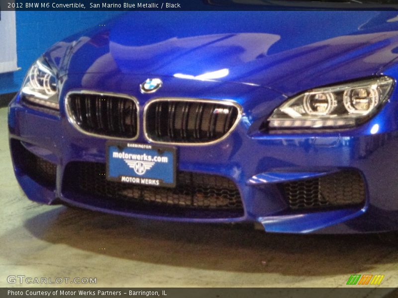 San Marino Blue Metallic / Black 2012 BMW M6 Convertible