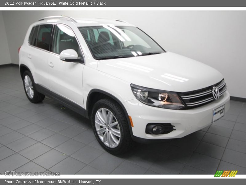 White Gold Metallic / Black 2012 Volkswagen Tiguan SE