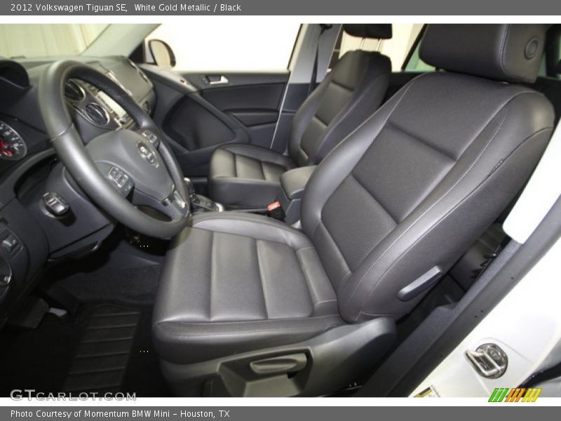 White Gold Metallic / Black 2012 Volkswagen Tiguan SE