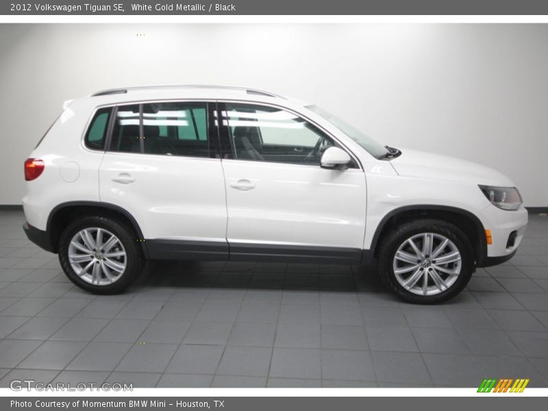 White Gold Metallic / Black 2012 Volkswagen Tiguan SE