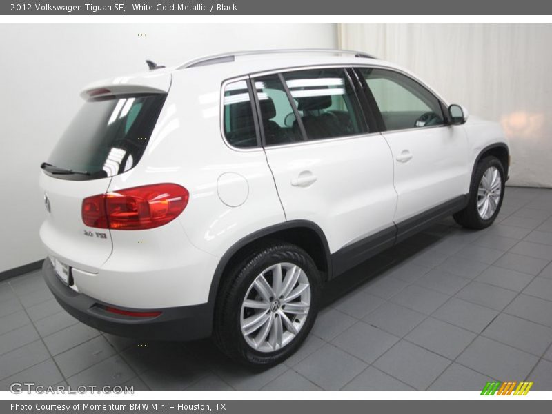 White Gold Metallic / Black 2012 Volkswagen Tiguan SE