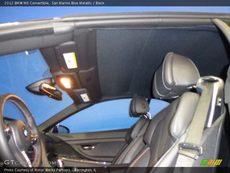 San Marino Blue Metallic / Black 2012 BMW M6 Convertible
