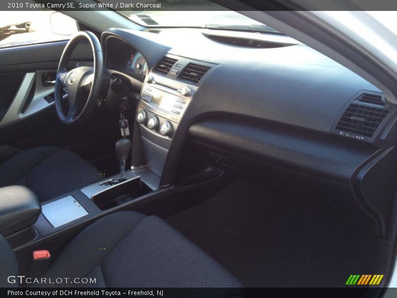 Super White / Dark Charcoal 2010 Toyota Camry SE